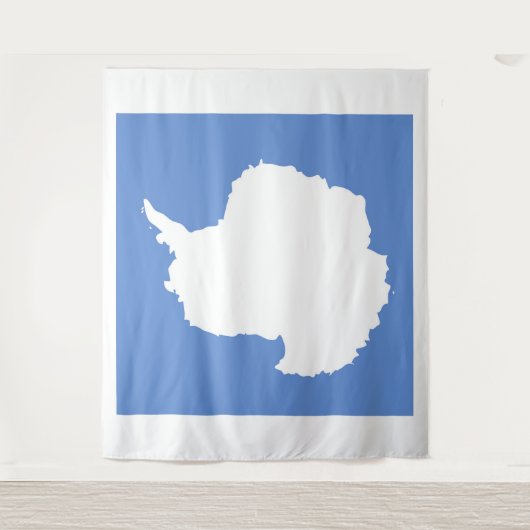 Antarctica Flag Emblem Wandkleed (Voorkant)
