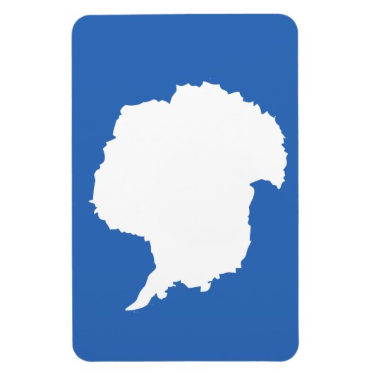 Antarctica Flag Magneet (Verticaal)