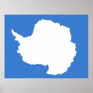 Antarctica Flag Poster