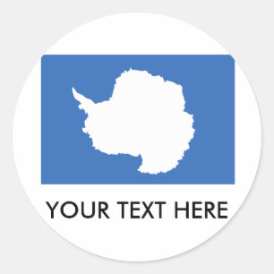 Antarctica Flag Ronde Sticker