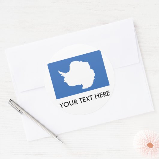Antarctica Flag Ronde Sticker (Envelop)
