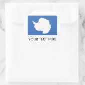 Antarctica Flag Ronde Sticker (Tas)