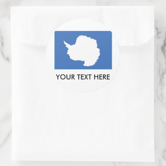 Antarctica Flag Ronde Sticker (Tas)