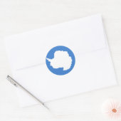 Antarctica Flag Ronde Sticker (Envelop)