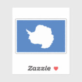 Antarctica Flag Sticker (Vel)