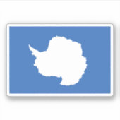 Antarctica Flag Sticker (Voorkant)