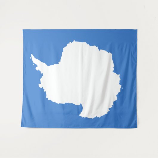 Antarctica Flag Wandkleed (Voorkant (horizontaal))