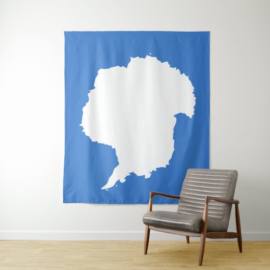 Antarctica Flag Wandkleed (In situ)