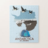 Antarctica For Adventure Travel poster map. Legpuzzel (Verticaal)