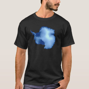 Antarctica Fysieke Kaart T-shirt