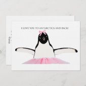 Antarctica - Gepersonaliseerde schrijfbenodigdhede Bedankkaart (Voorkant / Achterkant)