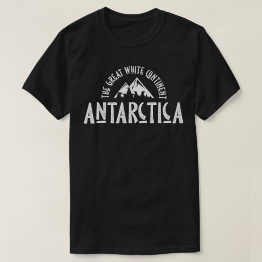 Antarctica het Grote Witte Continent Antarctica Pe T-shirt (Design voorkant)
