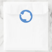 Antarctica Hoogwaardige vlag Ronde Sticker (Tas)