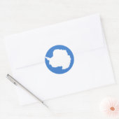 Antarctica Hoogwaardige vlag Ronde Sticker (Envelop)