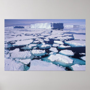 Antarctica, Ijsstroming. Poster
