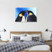 Antarctica, keizerspinguïns canvas afdruk (Insitu (Slaapkamer))