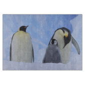 Antarctica. Keizerspinguïns en jong Snijplank (Voorkant)