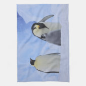 Antarctica. Keizerspinguïns en jong Theedoek (Verticaal)