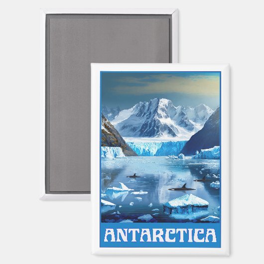 Antarctica Magneet (Voorkant / Achterkant)
