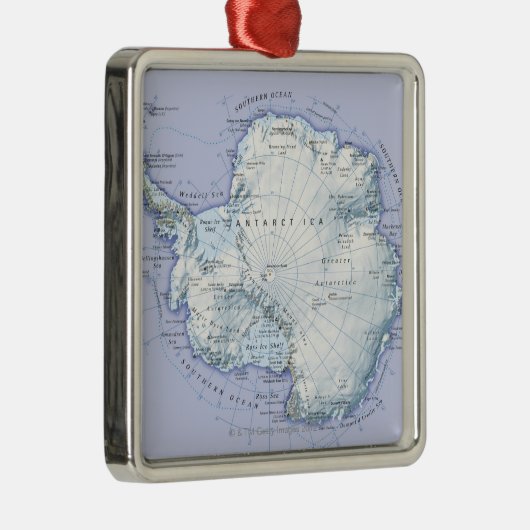 Antarctica Metalen Ornament (Rechts)