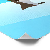 Antarctica Minmale Reisposter Poster (Hoek)