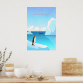 Antarctica Minmale Reisposter Poster (Keuken)