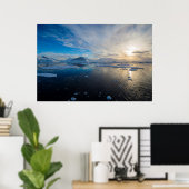 Antarctica. nabij Adelaide Island. De slokdarm Poster (Thuiskantoor)