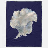 Antarctica (NASA Blue Marble-beeldmateriaal) Fleece Deken (Voorkant)
