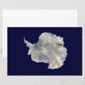 Antarctica (NASA Blue Marble Imagery) Briefpapier (Voorkant / Achterkant)