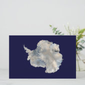 Antarctica (NASA Blue Marble Imagery) Briefpapier (Staand voorkant)