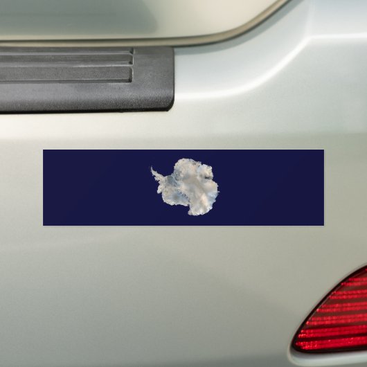 Antarctica (NASA Blue Marble Imagery) Bumpersticker (Op auto)