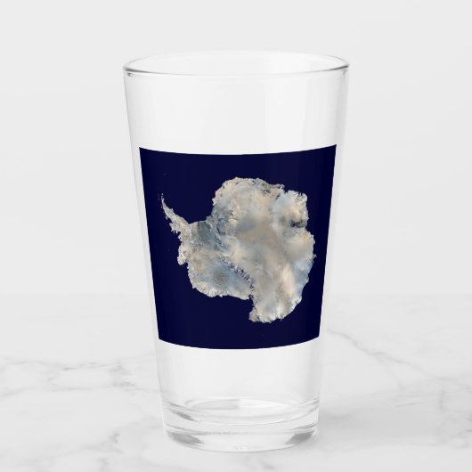 Antarctica (NASA Blue Marble Imagery) Glas (Voorkant)