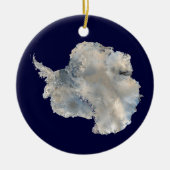 Antarctica (NASA Blue Marble Imagery) Keramisch Ornament (Voorkant)