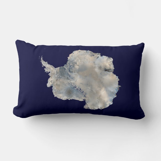 Antarctica (NASA Blue Marble Imagery) Kussen (Voorkant)