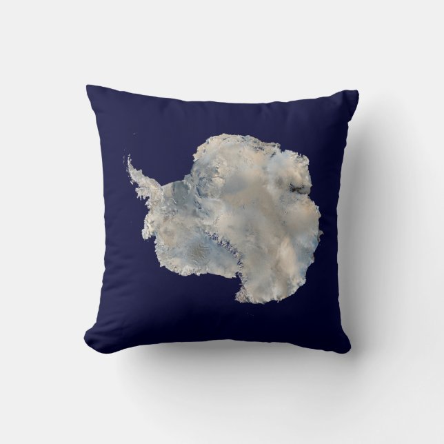 Antarctica (NASA Blue Marble Imagery) Kussen (Voorkant)
