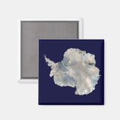 Antarctica (NASA Blue Marble Imagery) Magneet (Voorkant / Achterkant)