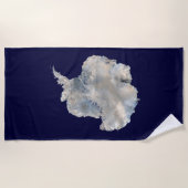 Antarctica (NASA Blue Marble Imagery) Strandlaken (Voorkant)