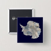 Antarctica (NASA Blue Marble Imagery) Vierkante Button 5,1 Cm (Voorkant /achterkant)