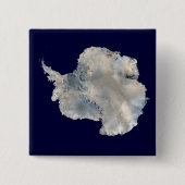 Antarctica (NASA Blue Marble Imagery) Vierkante Button 5,1 Cm (Voorkant)