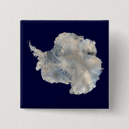 Antarctica (NASA Blue Marble Imagery) Vierkante Button 5,1 Cm