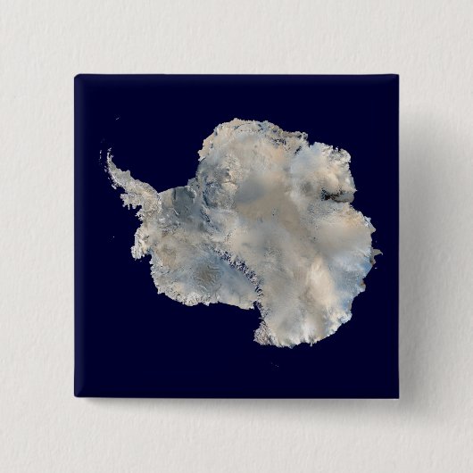 Antarctica (NASA Blue Marble Imagery) Vierkante Button 5,1 Cm (Voorkant)