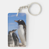 Antarctica, Neko Cove (Haven). Ezelspinguïn 2 Sleutelhanger (achterkant)
