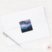 Antarctica, Paradise Bay. Iceberg in kristal Vierkante Sticker (Envelop)