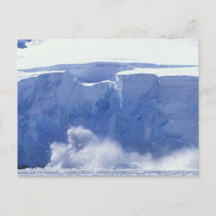 Antarctica, Paradise Bay, Massale golfvormen Briefkaart