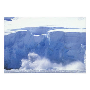 Antarctica, Paradise Bay, Massale golfvormen Foto Afdruk