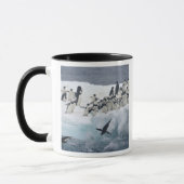 Antarctica, Paulet-eiland. Adelie-pinguïns Mok (Links)