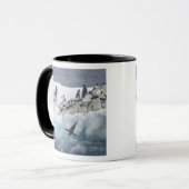 Antarctica, Paulet-eiland. Adelie-pinguïns Mok (Voorkant links)