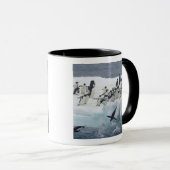 Antarctica, Paulet Island. Adelie pinguins Mok (Voorkant rechts)