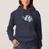 Antarctica Penguin Emblem – Polar Explorer Design Hoodie (Voorkant)