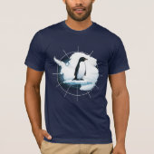 Antarctica Penguin Emblem – Polar Explorer Design T-shirt (Voorkant)